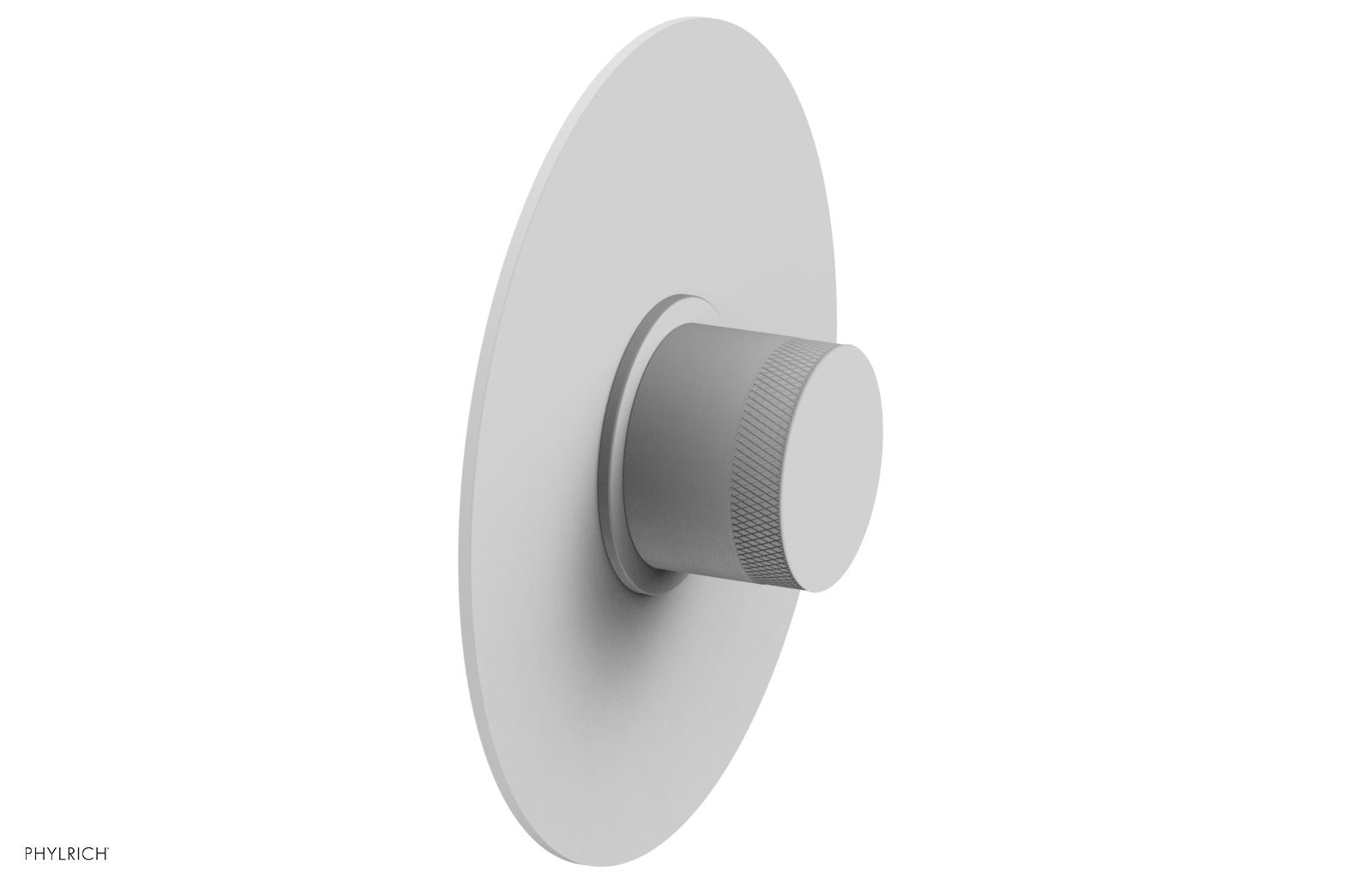 BASIC II Pressure Balance Round Shower Plate & Handle Trim, Knurled Handle 4-180