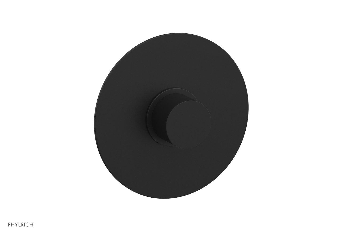 BASIC II Pressure Balance Round Shower Plate & Handle Trim, Smooth Handle 4-181