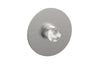 BASIC II Pressure Balance Round Shower Plate & Handle Trim, White Marble Handle 4-182