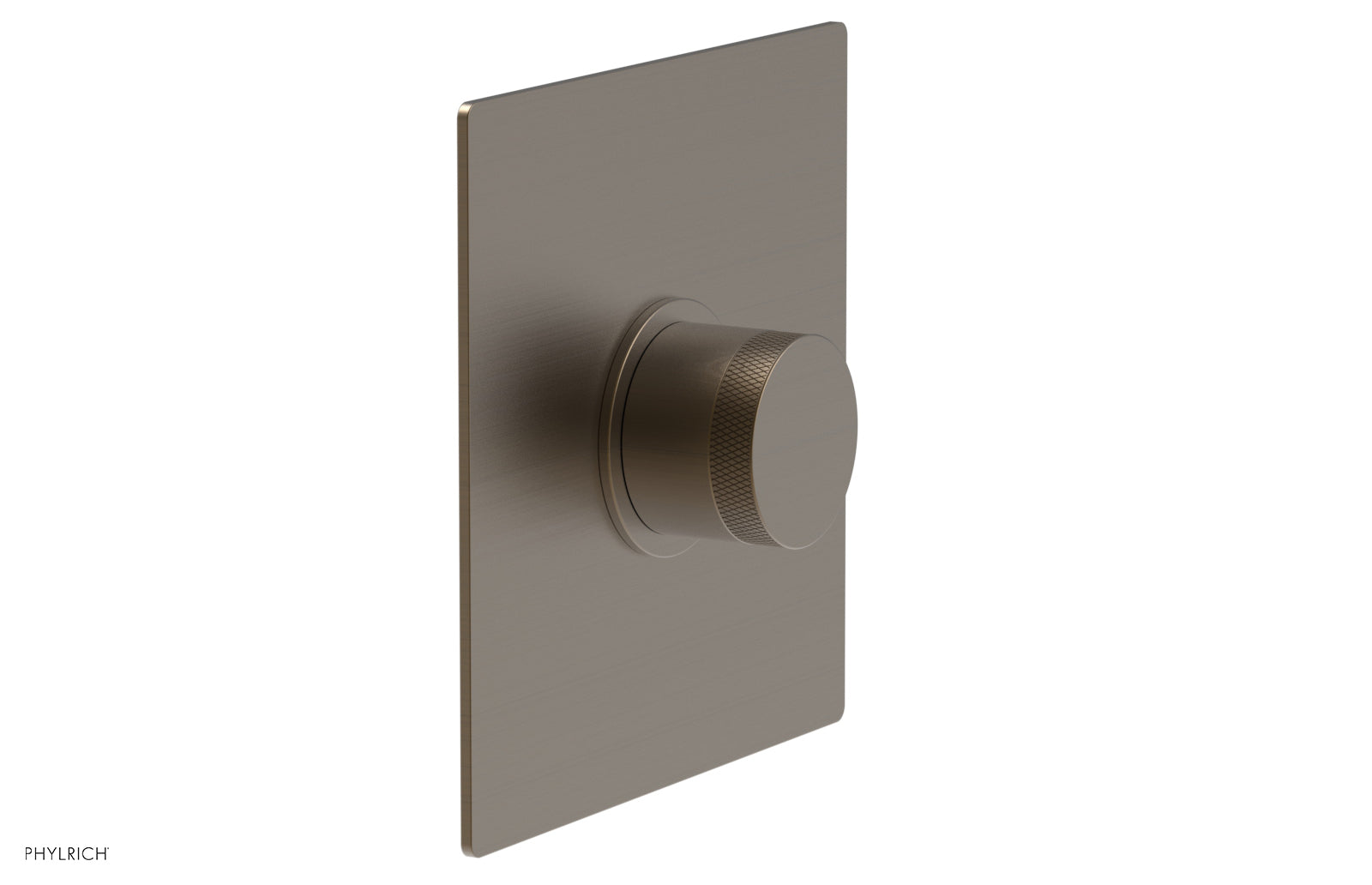 BASIC II 3/4" Thermostatic Square Shower Trim, Knurled Handle 4-184