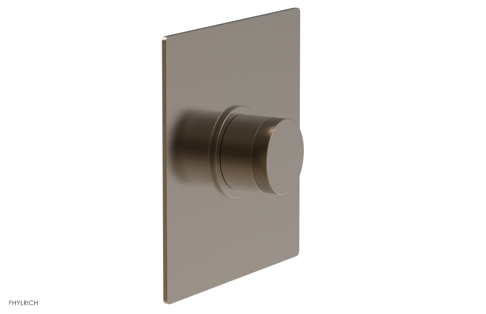 BASIC II 3/4" Thermostatic Square Shower Trim, Knurled Handle 4-184