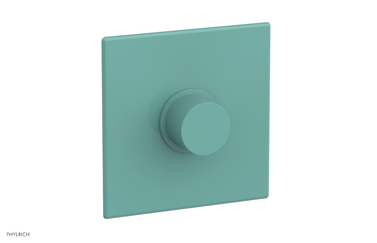 BASIC II Pressure Balance Square Shower Plate & Smooth Handle Trim 4-185