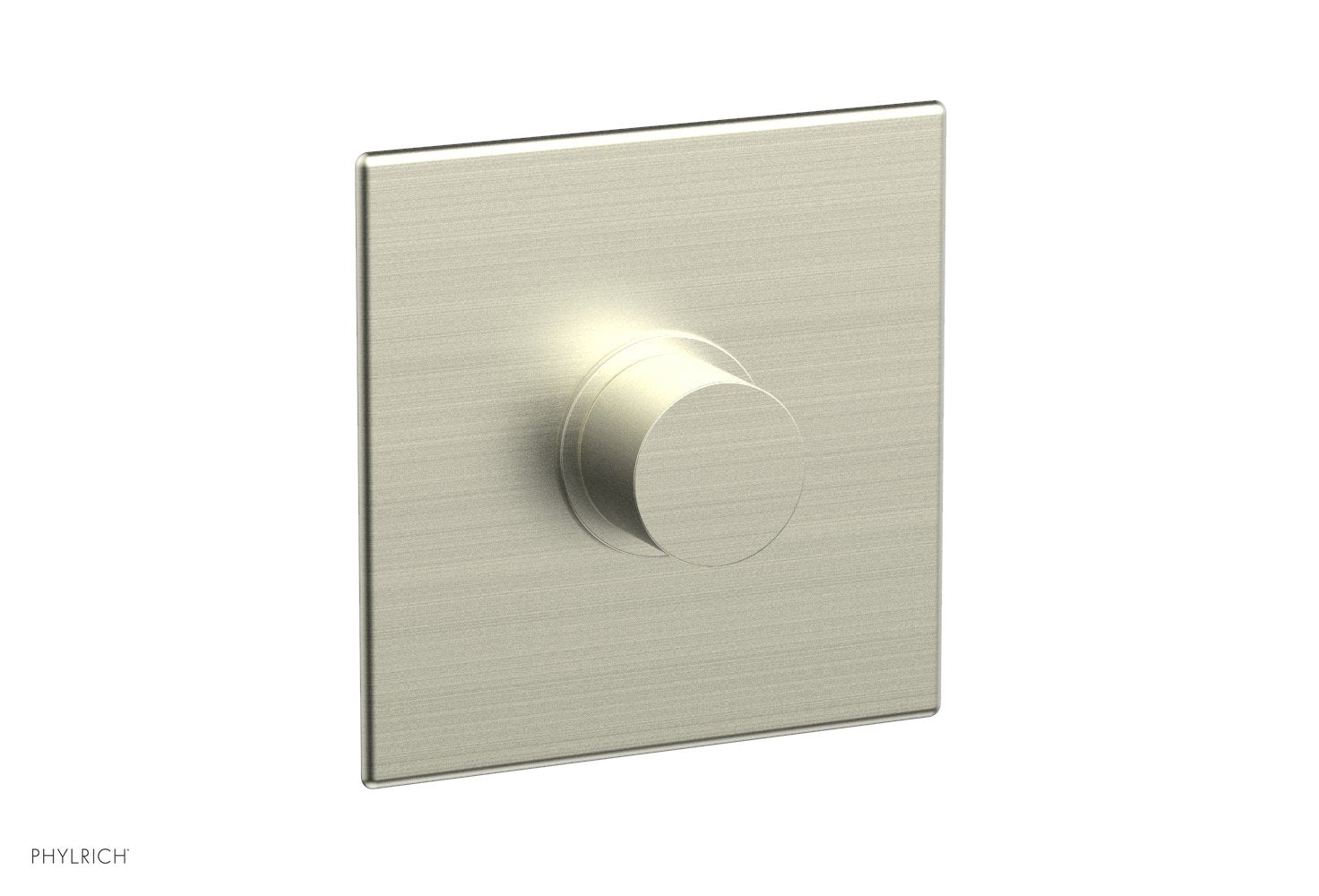 BASIC II Pressure Balance Square Shower Plate & Smooth Handle Trim 4-185