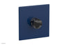 BASIC II 1/2" Mini Thermostatic Square Shower Trim Black Marble Handle 4-178