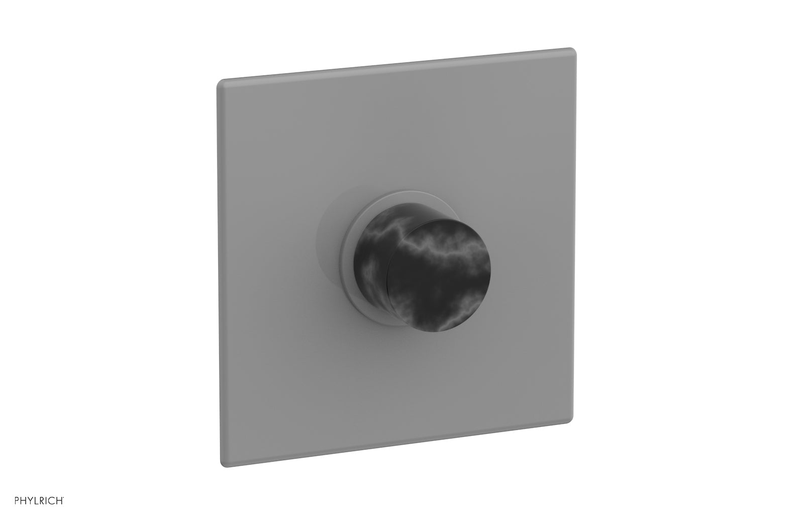 BASIC II 3/4" Thermostatic Shower Trim - Black Marble 4-186