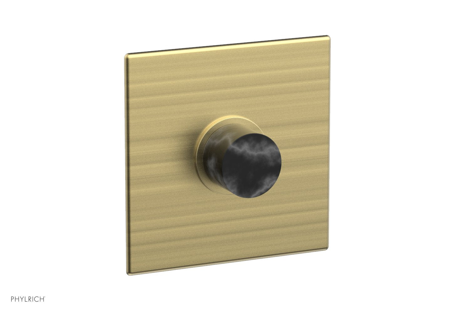 BASIC II 3/4" Thermostatic Shower Trim - Black Marble 4-186