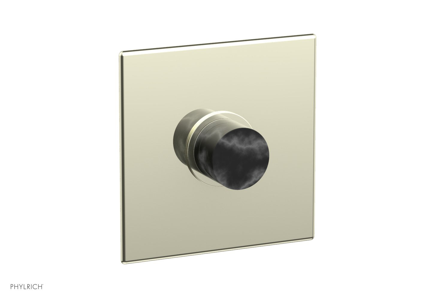 BASIC II 3/4" Thermostatic Shower Trim - Black Marble 4-186