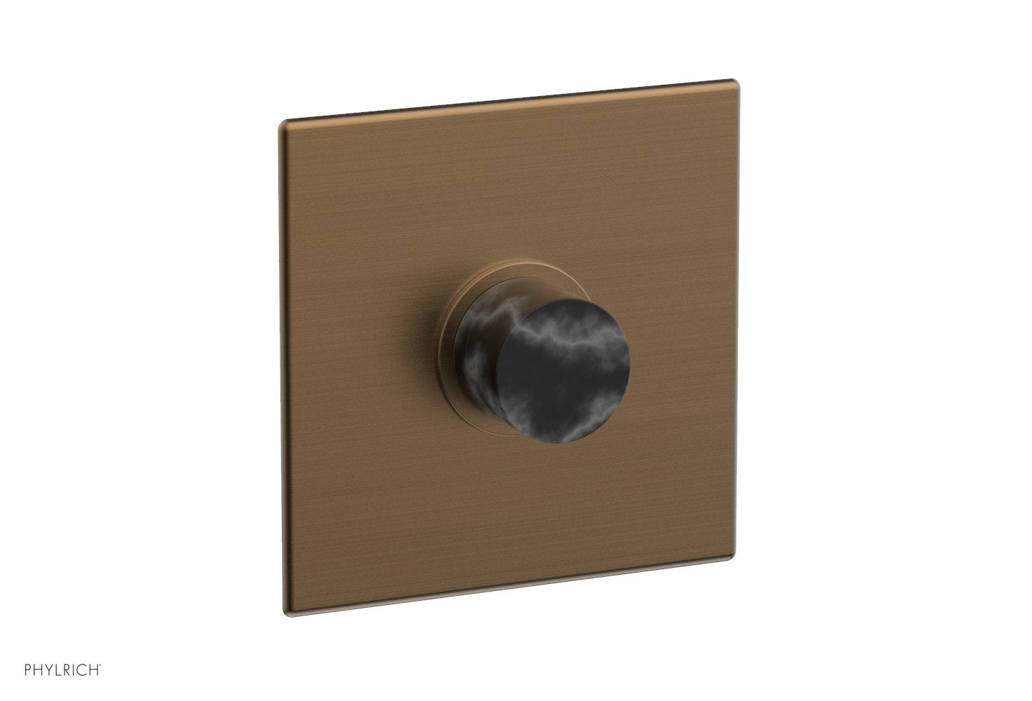 BASIC II 3/4" Thermostatic Shower Trim - Black Marble 4-186