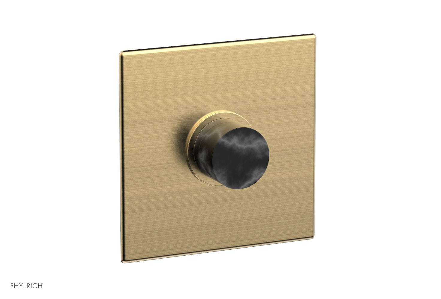 BASIC II 3/4" Thermostatic Shower Trim - Black Marble 4-186