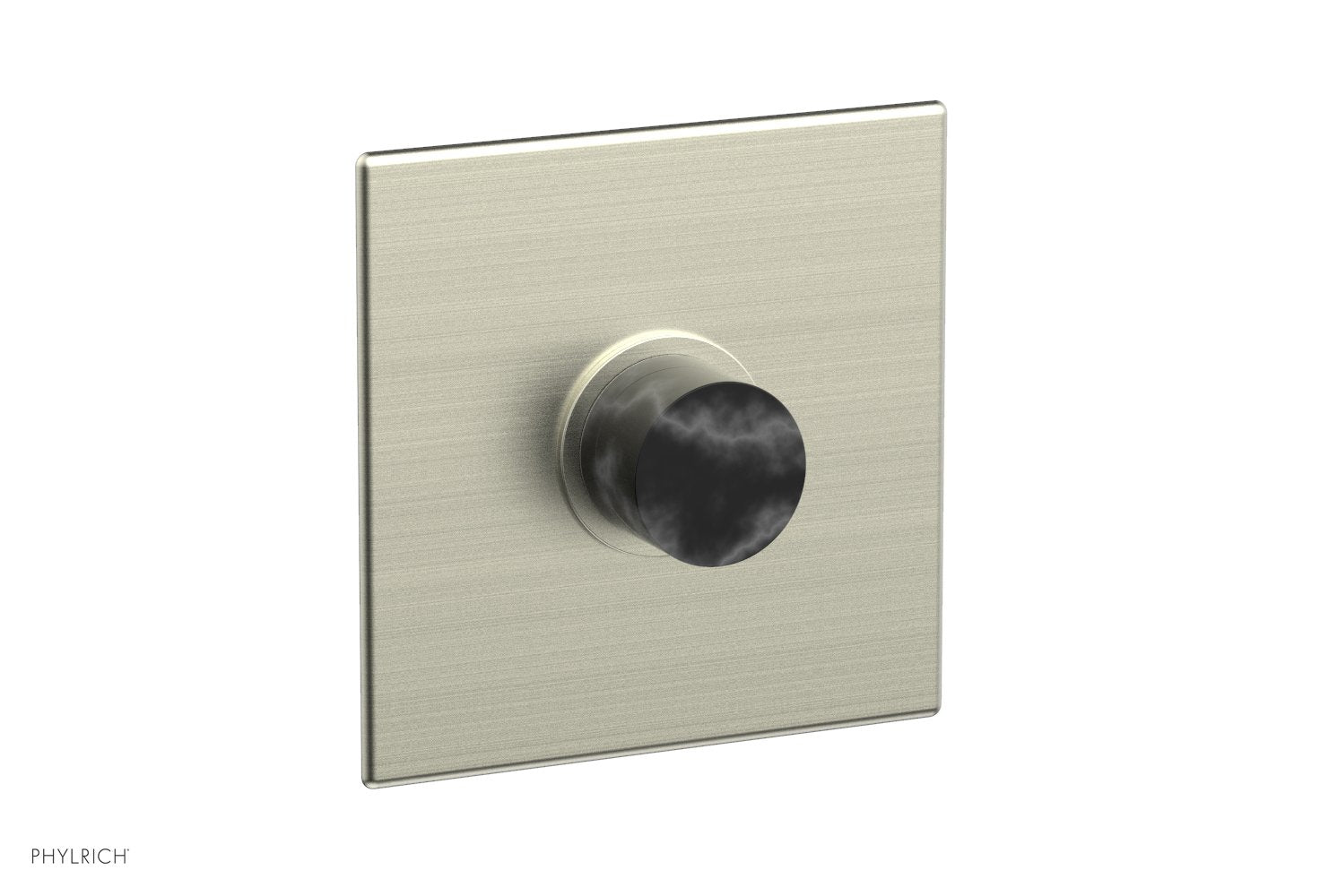 BASIC II 3/4" Thermostatic Shower Trim - Black Marble 4-186