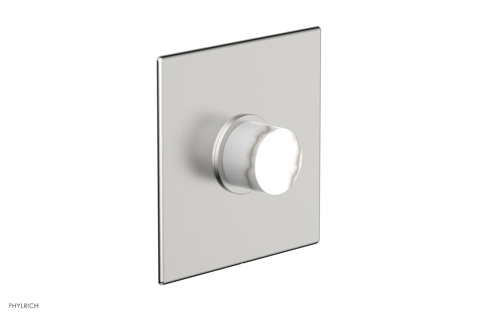 BASIC II 3/4" Thermostatic Shower Trim - White Marble 4-186