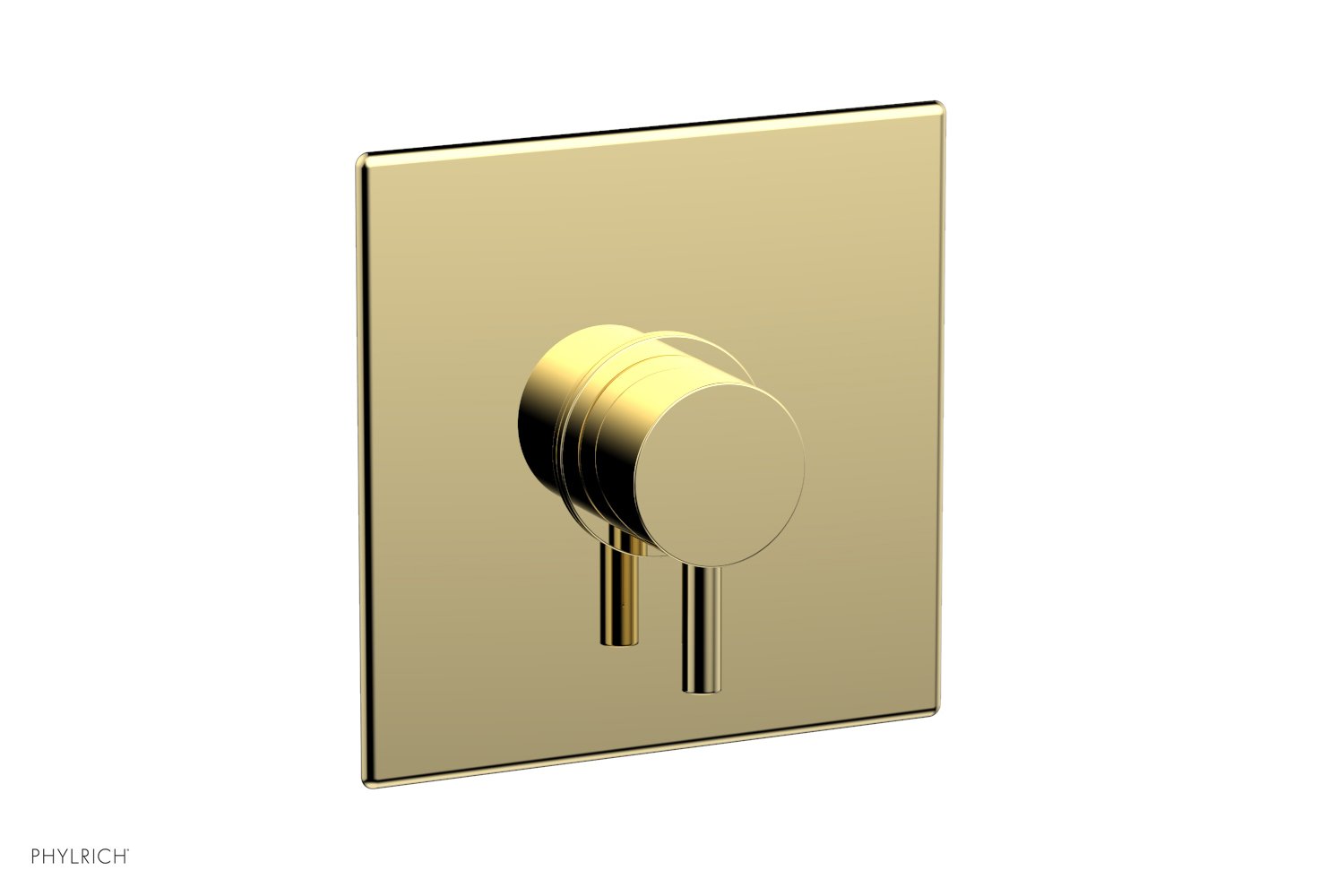 BASIC II Pressure Balance Square Shower Plate & Lever Handle Trim 4-187