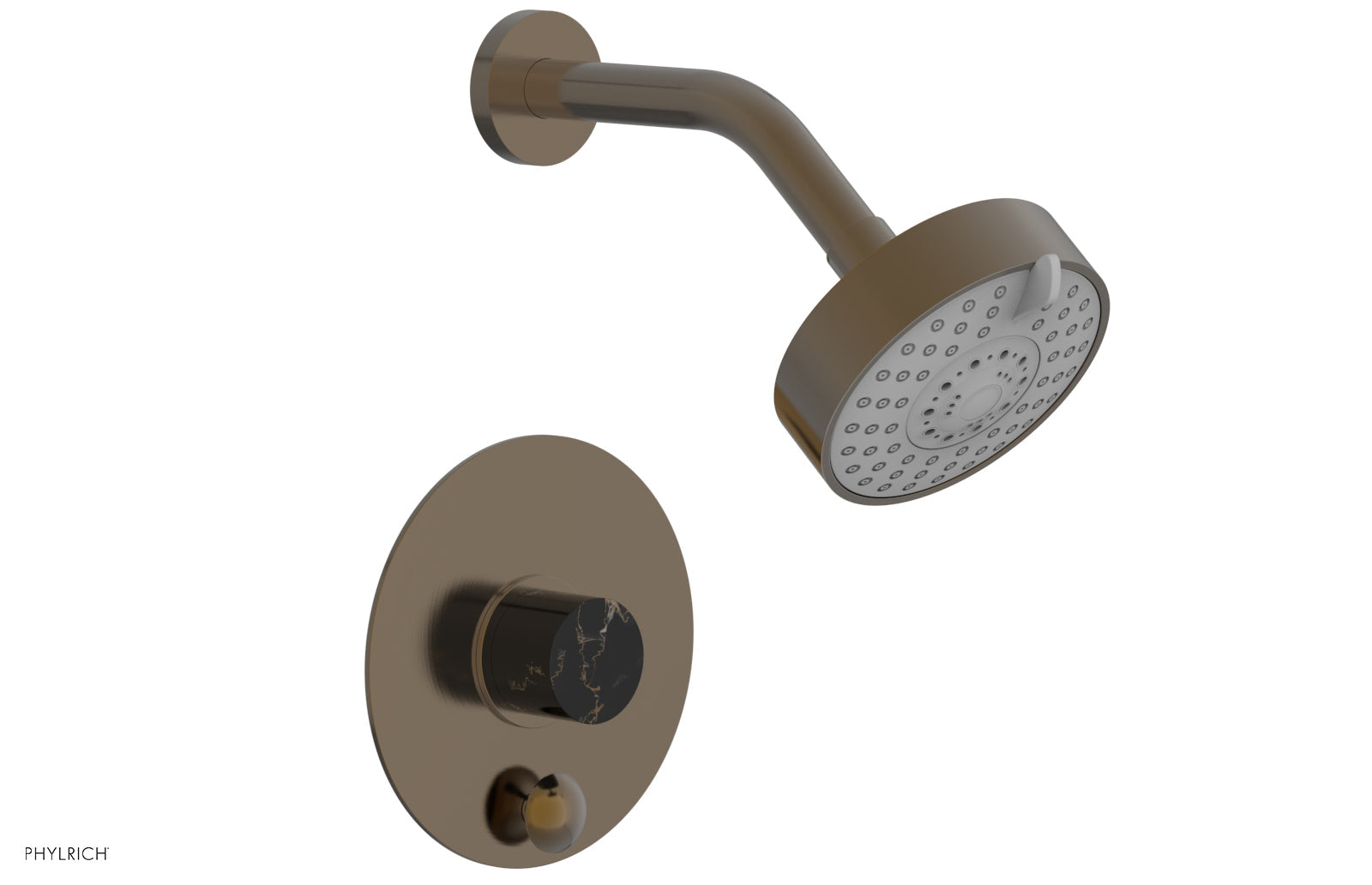 BASIC II Pressure Balance Shower and Diverter Set (Less Spout) 4-190