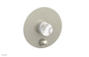 BASIC II Pressure Balance Shower Plate with Diverter and Handle Trim Set - White Marble 4-198