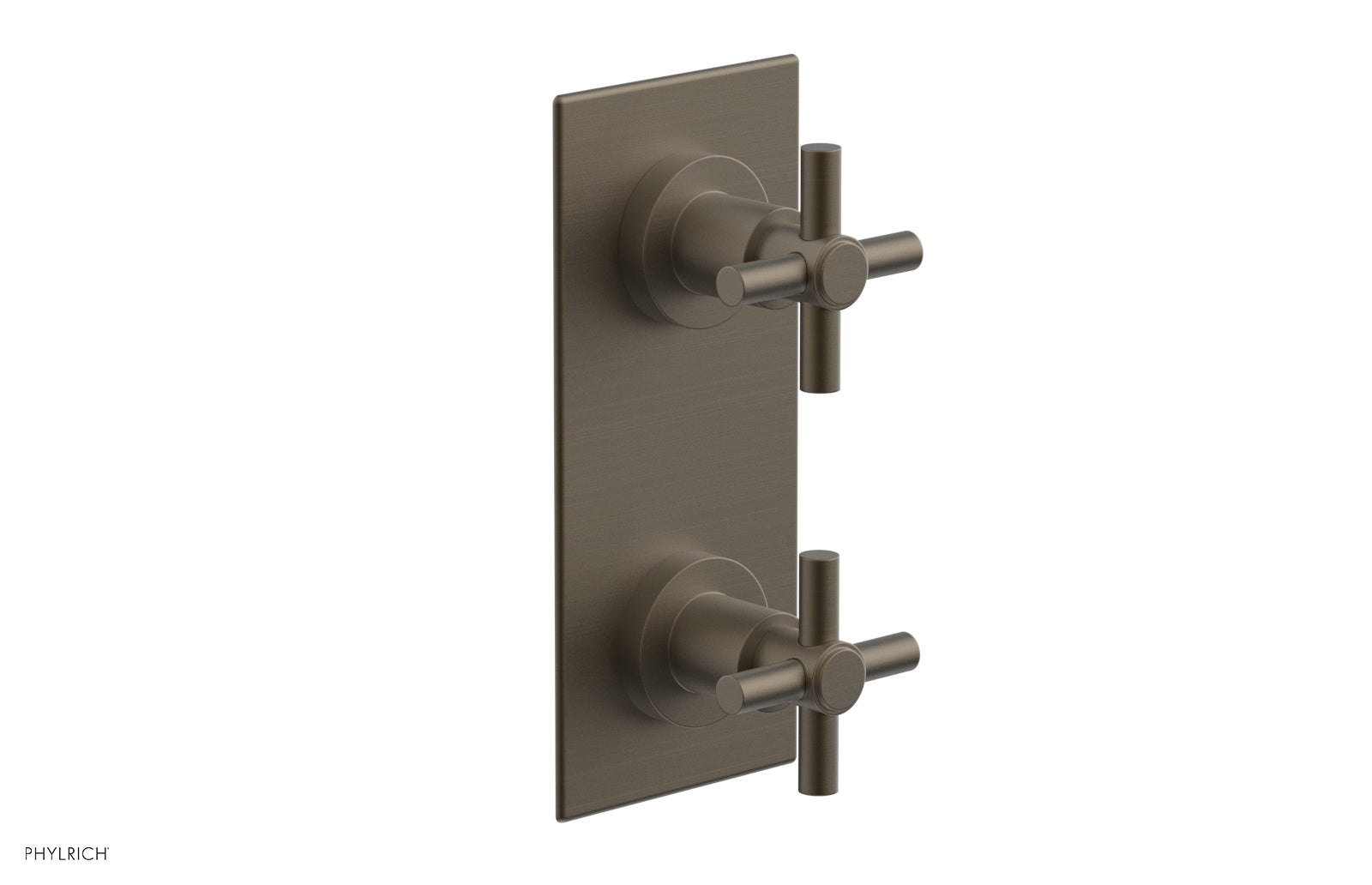 BASIC 1/2" Thermostatic Valve with Volume Control or Diverter Cross Handles 4-350