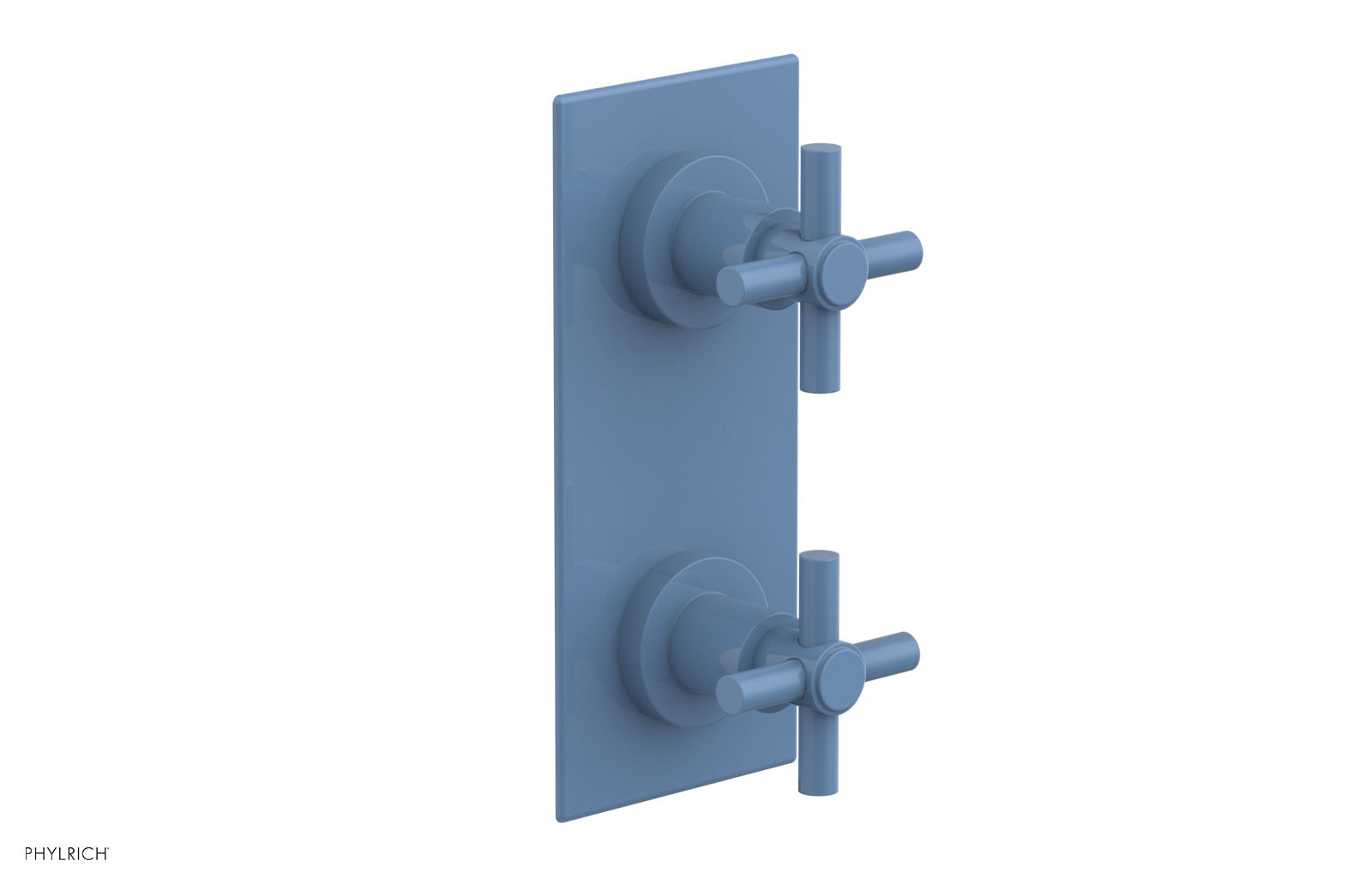 BASIC 1/2" Thermostatic Valve with Volume Control or Diverter Cross Handles 4-350