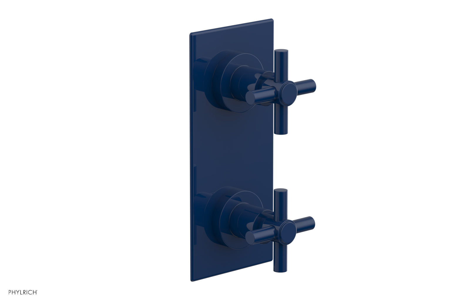 BASIC 1/2" Thermostatic Valve with Volume Control or Diverter Cross Handles 4-350