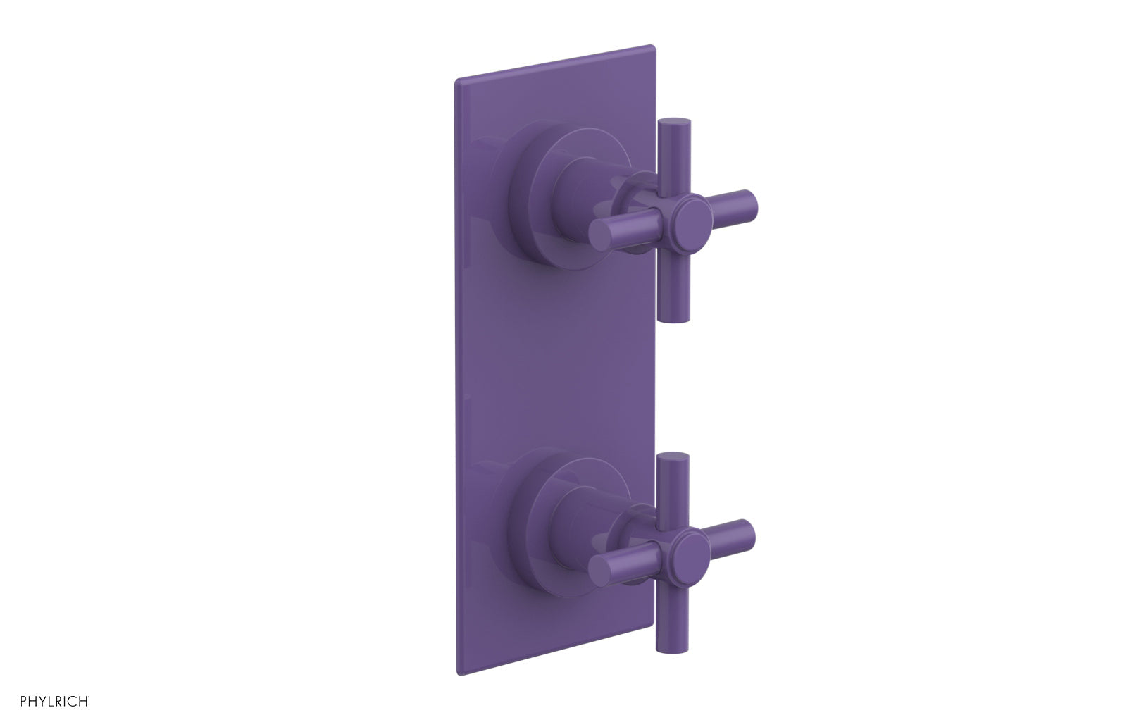 BASIC 1/2" Thermostatic Valve with Volume Control or Diverter Cross Handles 4-350