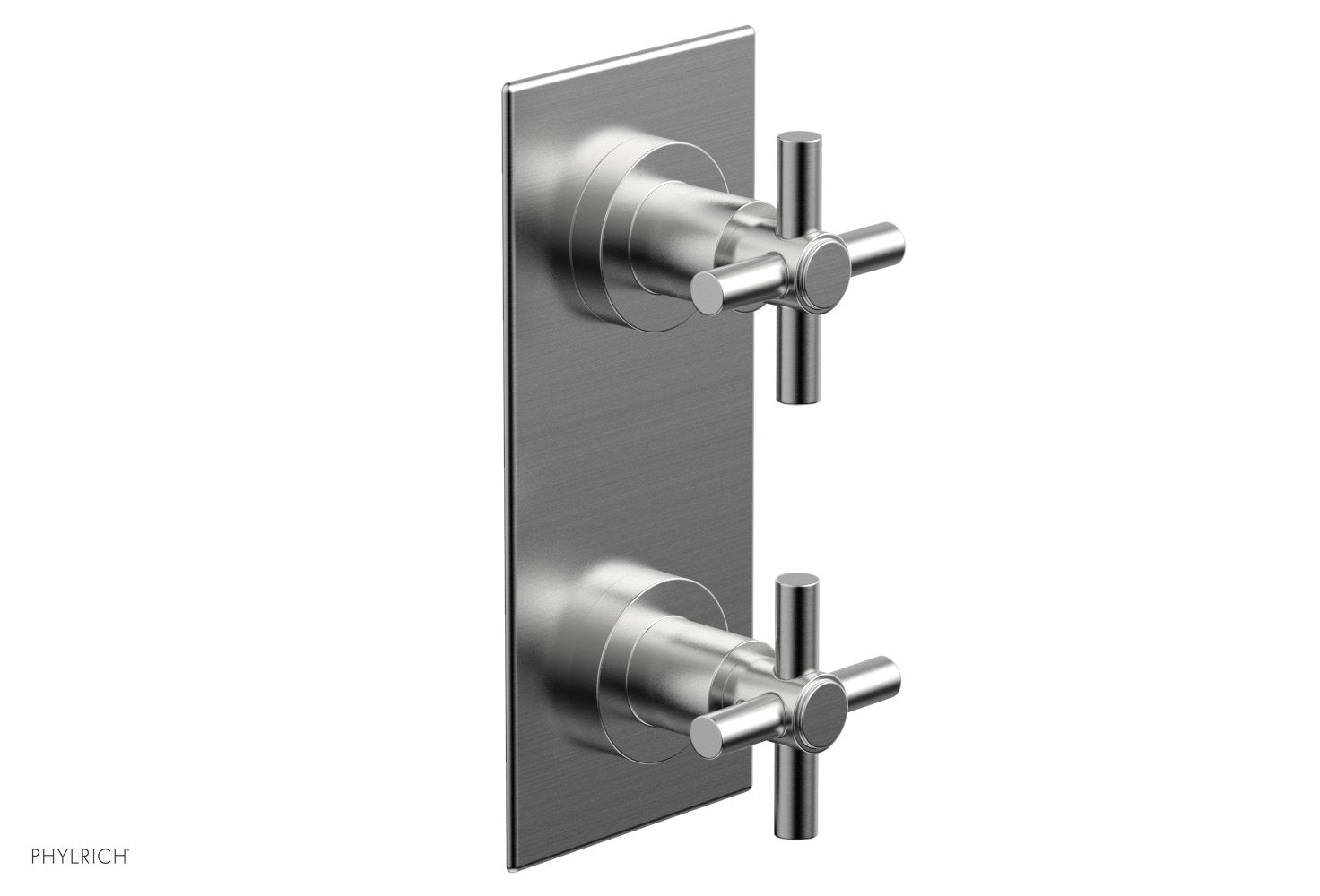 BASIC 1/2" Thermostatic Valve with Volume Control or Diverter Cross Handles 4-350