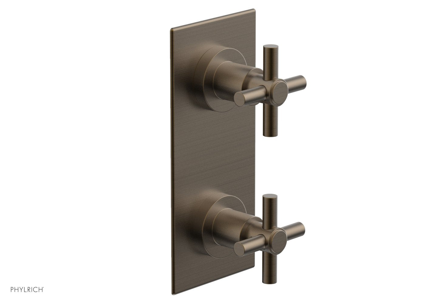 BASIC 1/2" Thermostatic Valve with Volume Control or Diverter Cross Handles 4-350