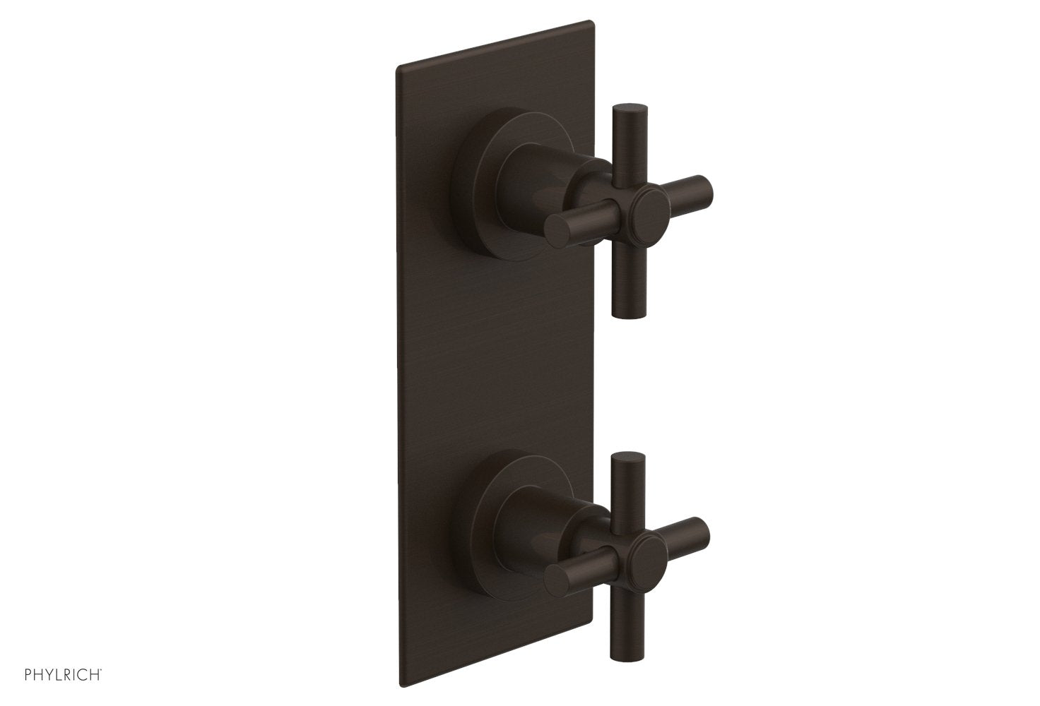 BASIC 1/2" Thermostatic Valve with Volume Control or Diverter Cross Handles 4-350