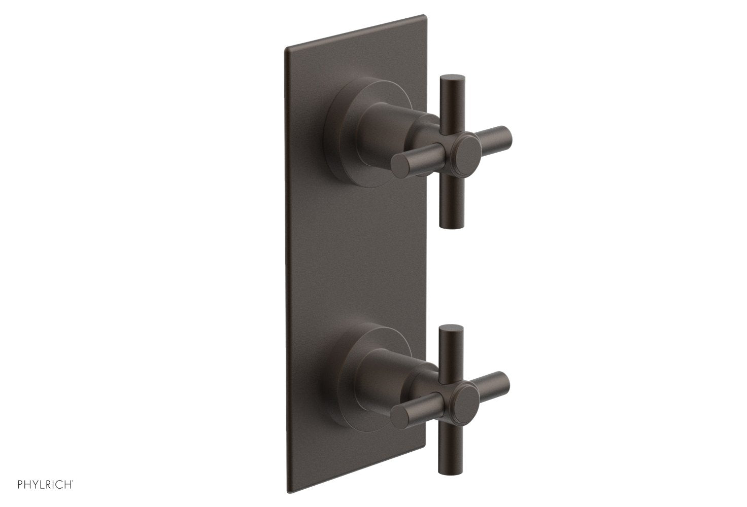 BASIC 1/2" Thermostatic Valve with Volume Control or Diverter Cross Handles 4-350