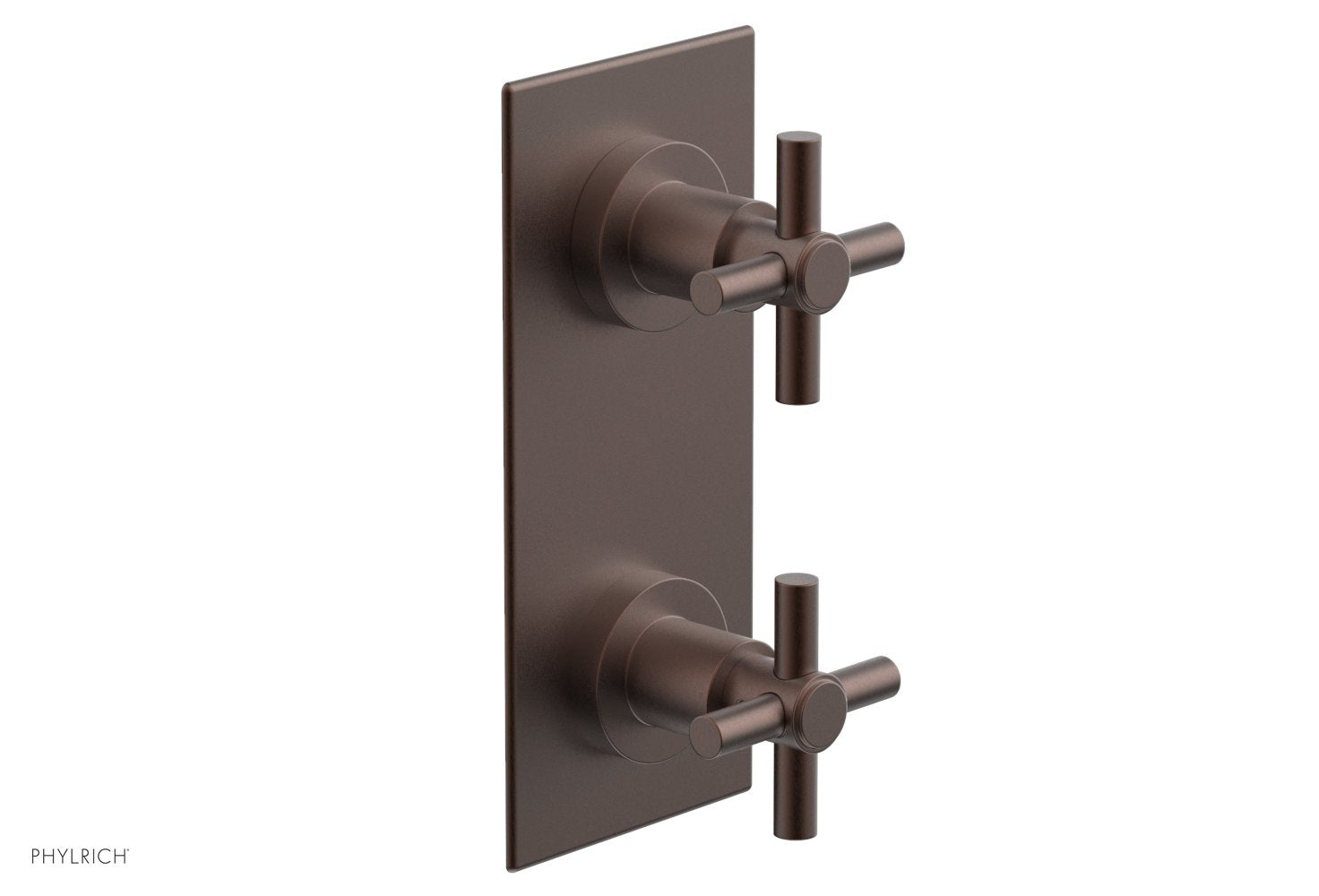 BASIC 1/2" Thermostatic Valve with Volume Control or Diverter Cross Handles 4-350