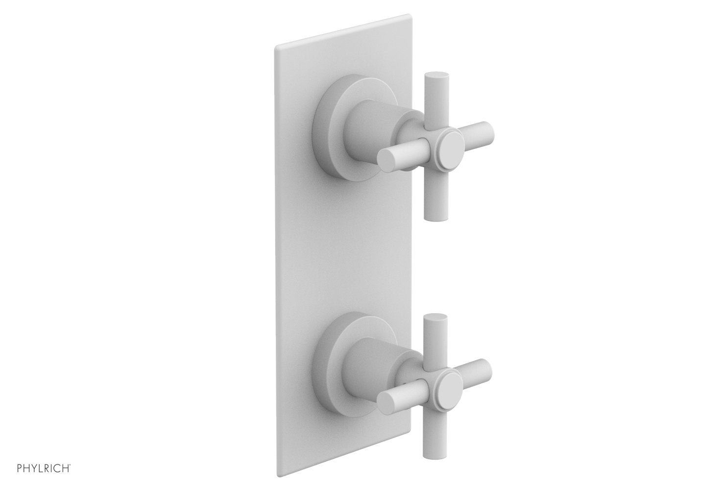 BASIC 1/2" Thermostatic Valve with Volume Control or Diverter Cross Handles 4-350