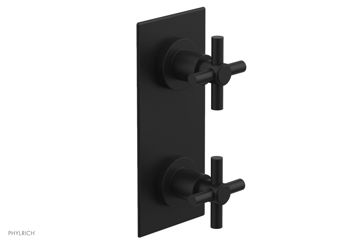 BASIC 1/2" Thermostatic Valve with Volume Control or Diverter Cross Handles 4-350