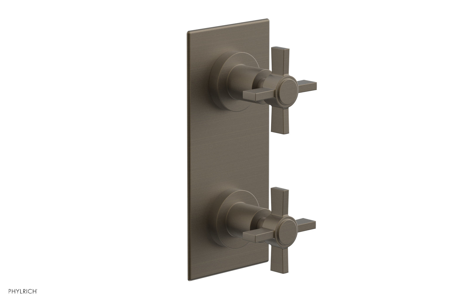 BASIC 1/2" Thermostatic Valve with Volume Control or Diverter Blade Cross Handles 4-356