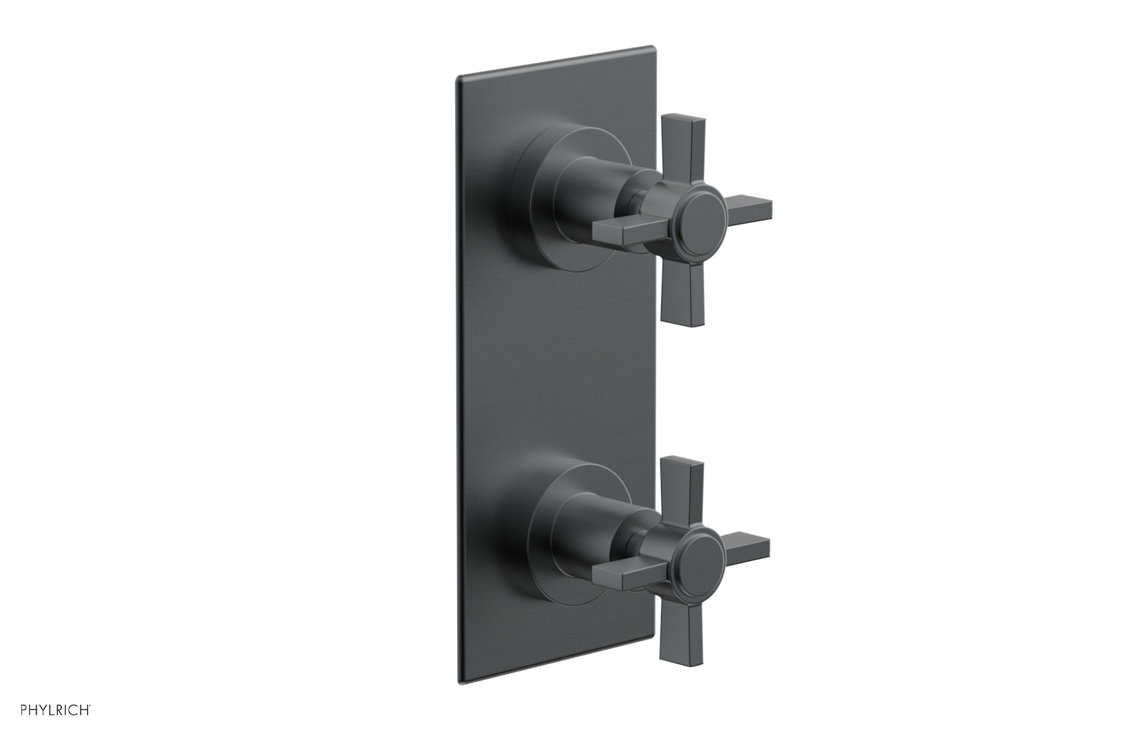 BASIC 1/2" Thermostatic Valve with Volume Control or Diverter Blade Cross Handles 4-356