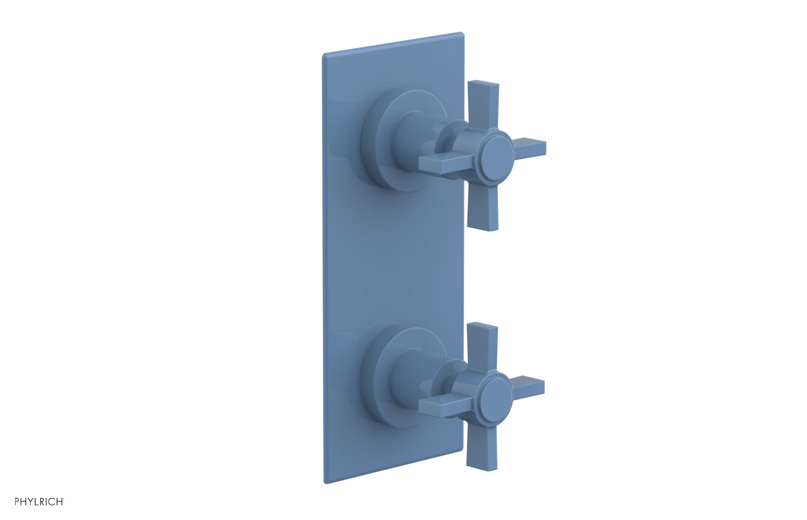 BASIC 1/2" Thermostatic Valve with Volume Control or Diverter Blade Cross Handles 4-356