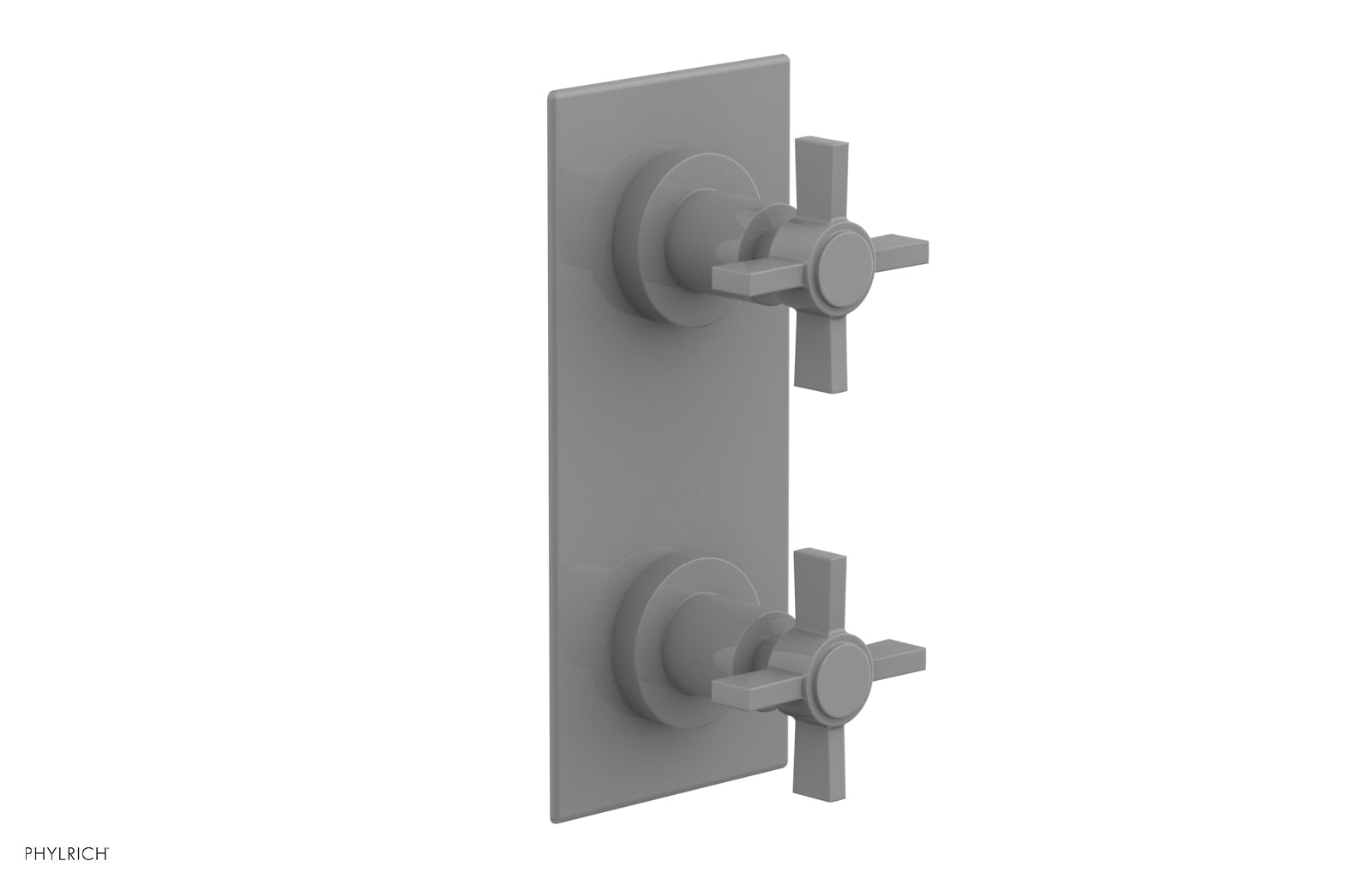 BASIC 1/2" Thermostatic Valve with Volume Control or Diverter Blade Cross Handles 4-356