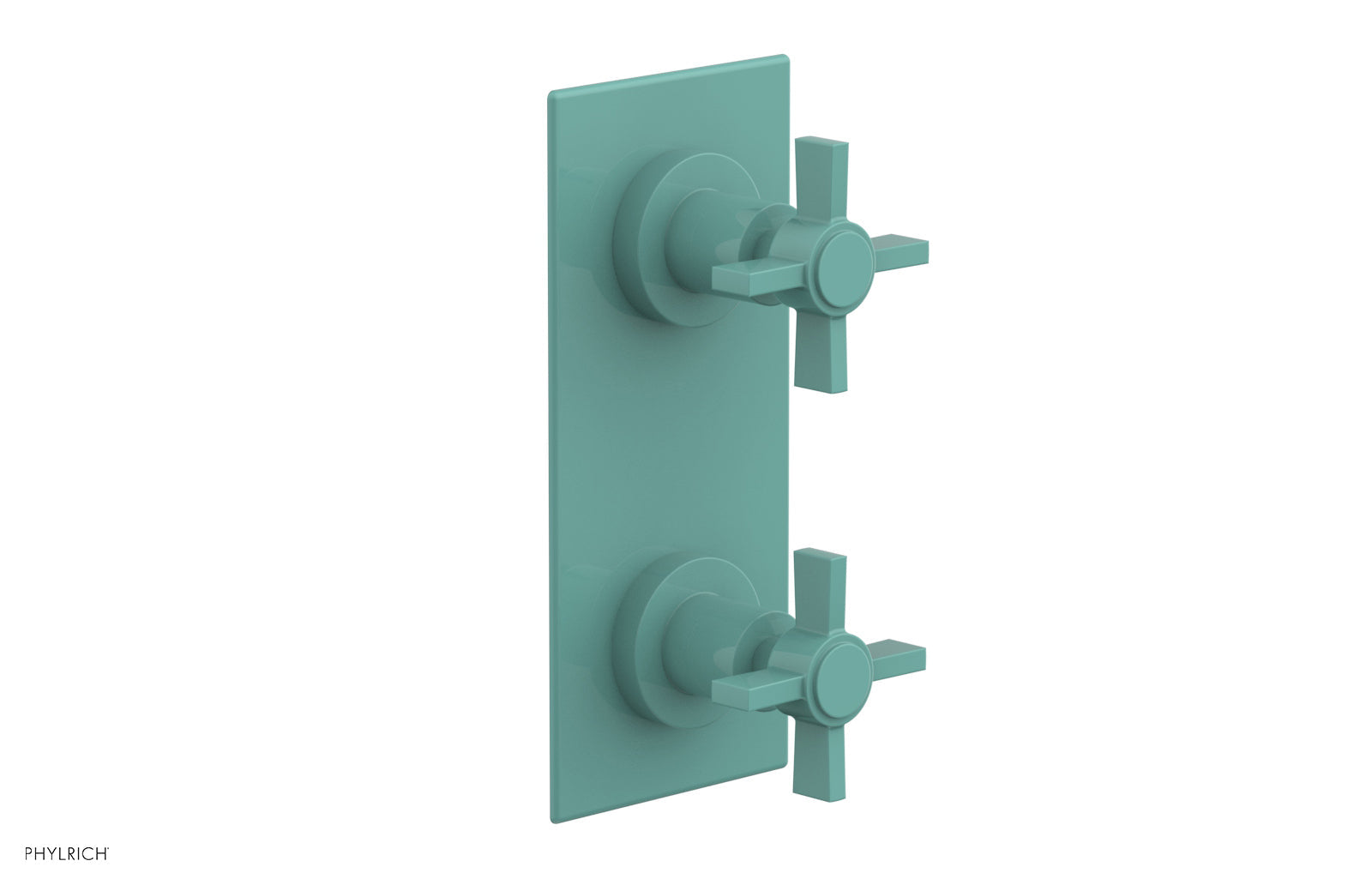 BASIC 1/2" Thermostatic Valve with Volume Control or Diverter Blade Cross Handles 4-356