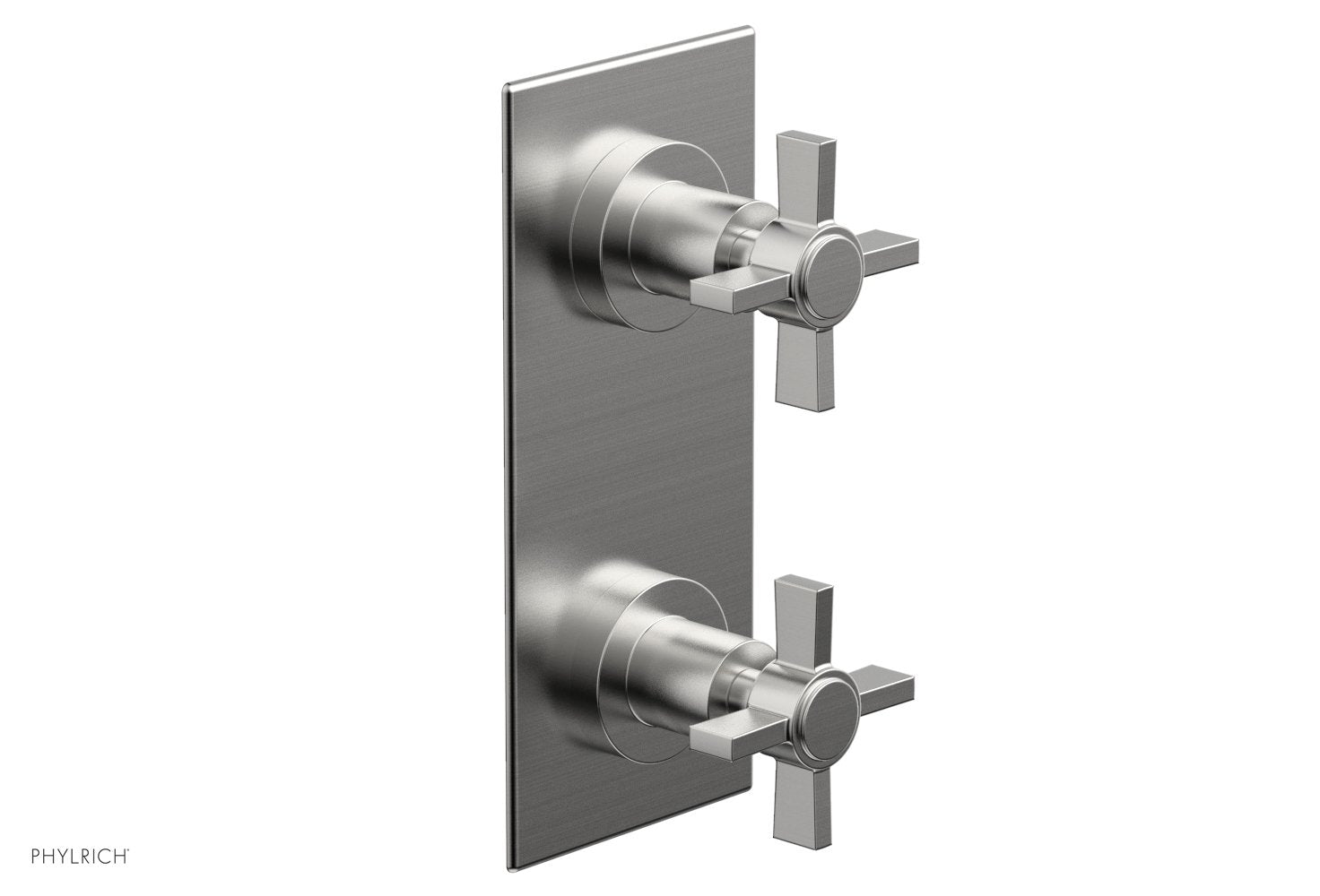 BASIC 1/2" Thermostatic Valve with Volume Control or Diverter Blade Cross Handles 4-356