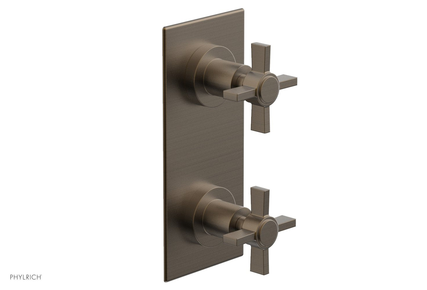 BASIC 1/2" Thermostatic Valve with Volume Control or Diverter Blade Cross Handles 4-356