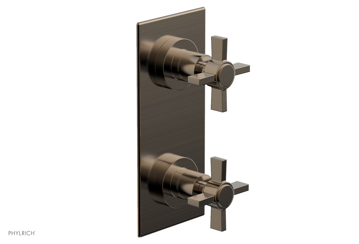 BASIC 1/2" Thermostatic Valve with Volume Control or Diverter Blade Cross Handles 4-356