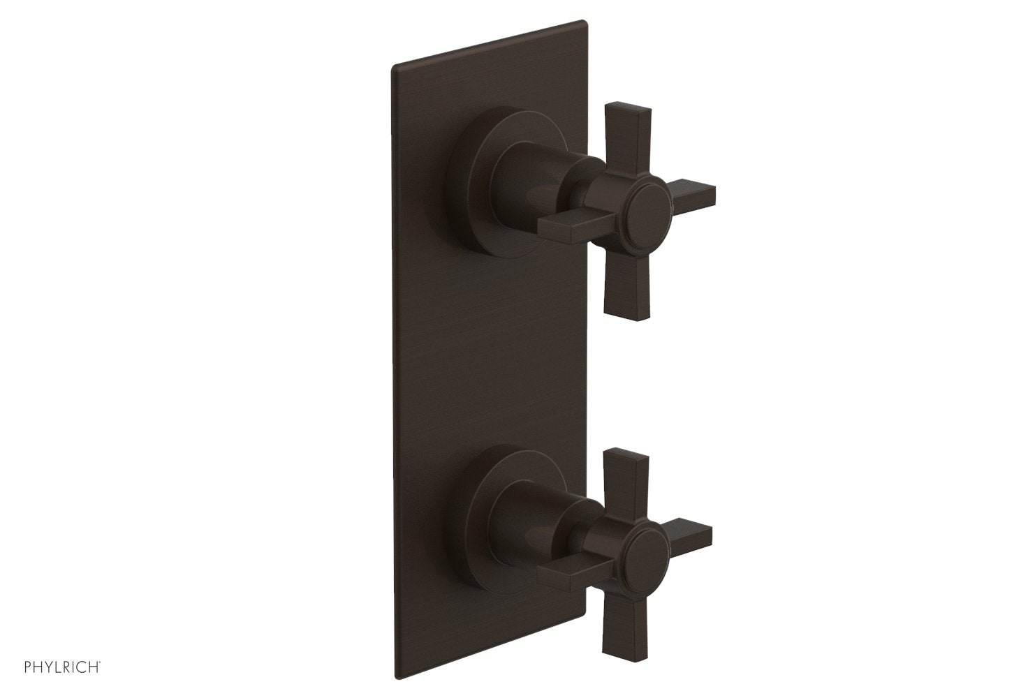 BASIC 1/2" Thermostatic Valve with Volume Control or Diverter Blade Cross Handles 4-356