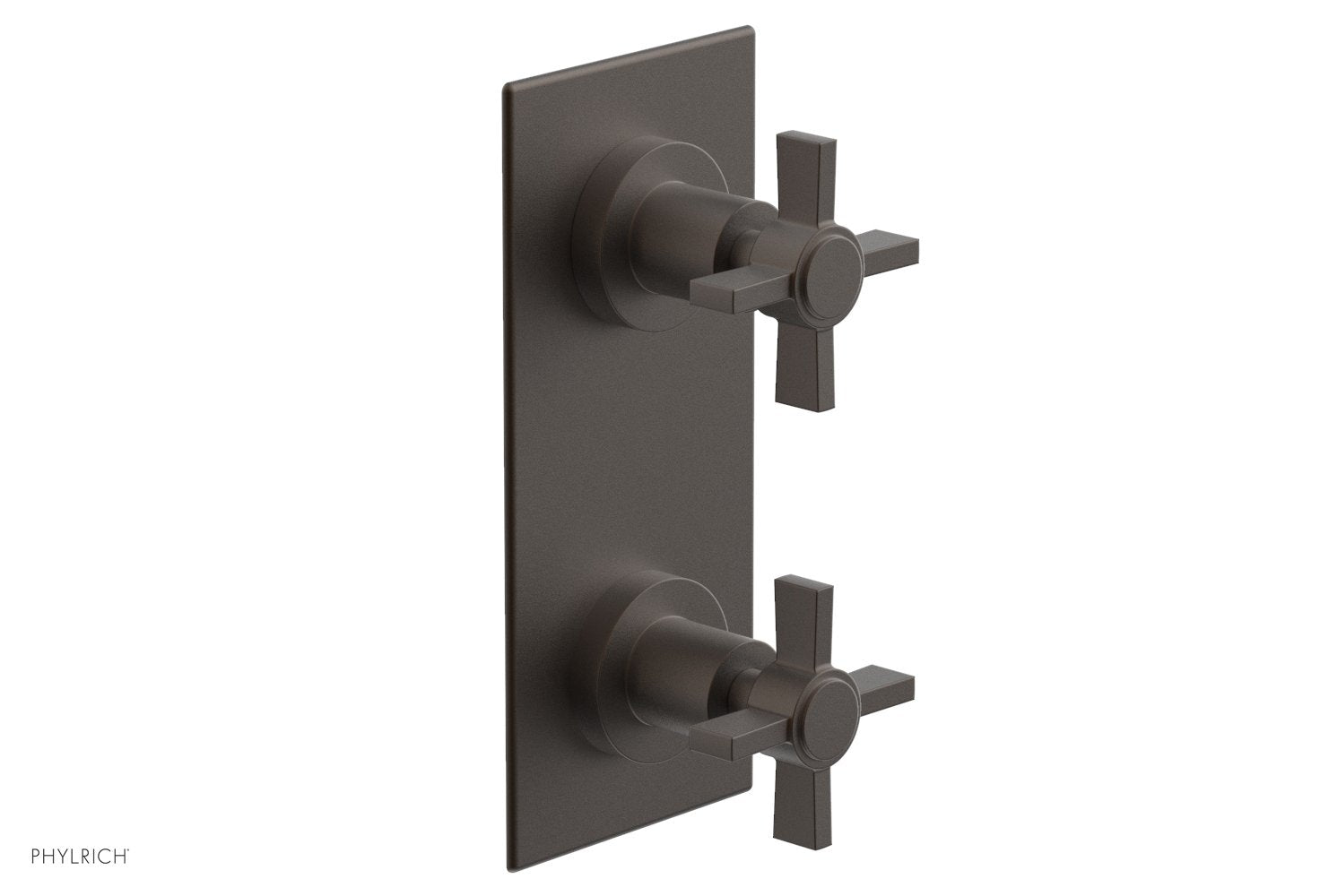 BASIC 1/2" Thermostatic Valve with Volume Control or Diverter Blade Cross Handles 4-356