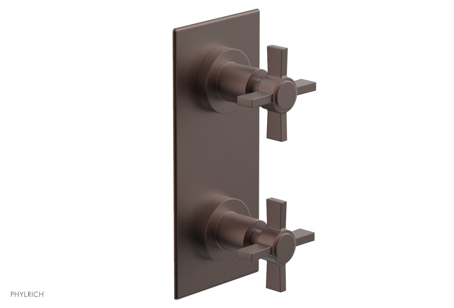 BASIC 1/2" Thermostatic Valve with Volume Control or Diverter Blade Cross Handles 4-356