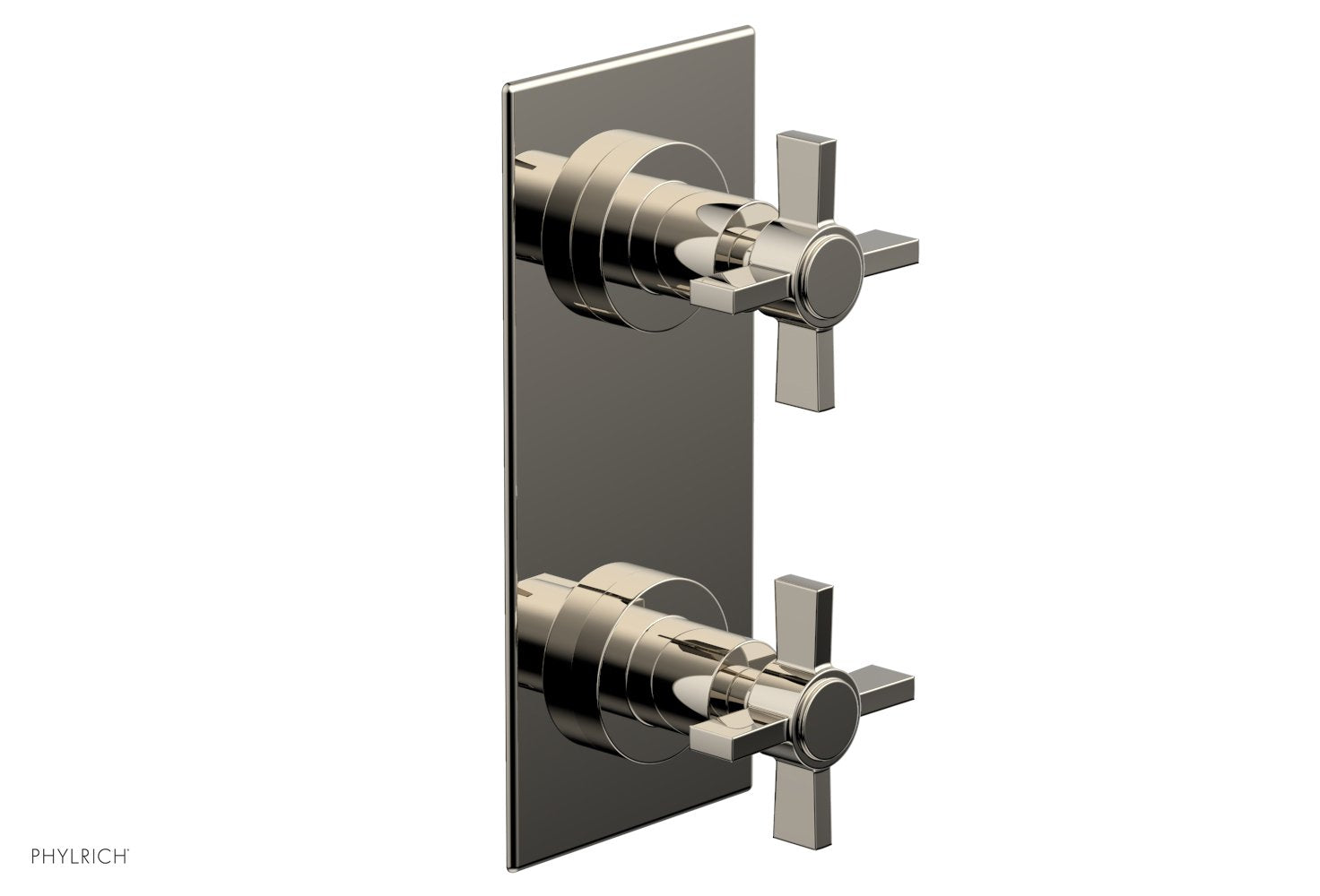 BASIC 1/2" Thermostatic Valve with Volume Control or Diverter Blade Cross Handles 4-356
