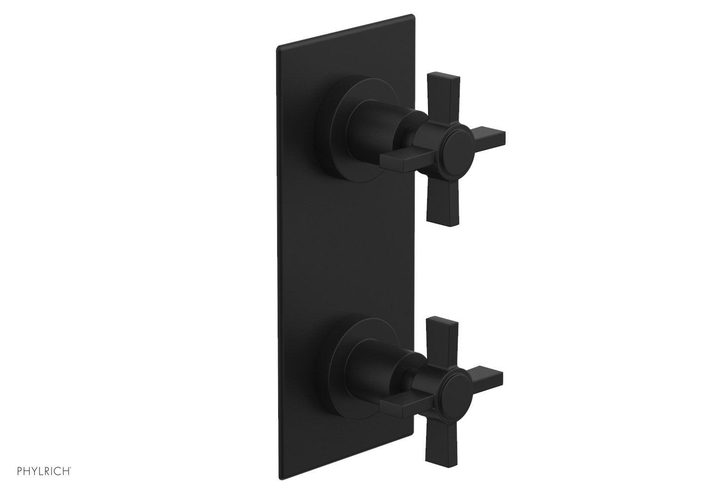 BASIC 1/2" Thermostatic Valve with Volume Control or Diverter Blade Cross Handles 4-356