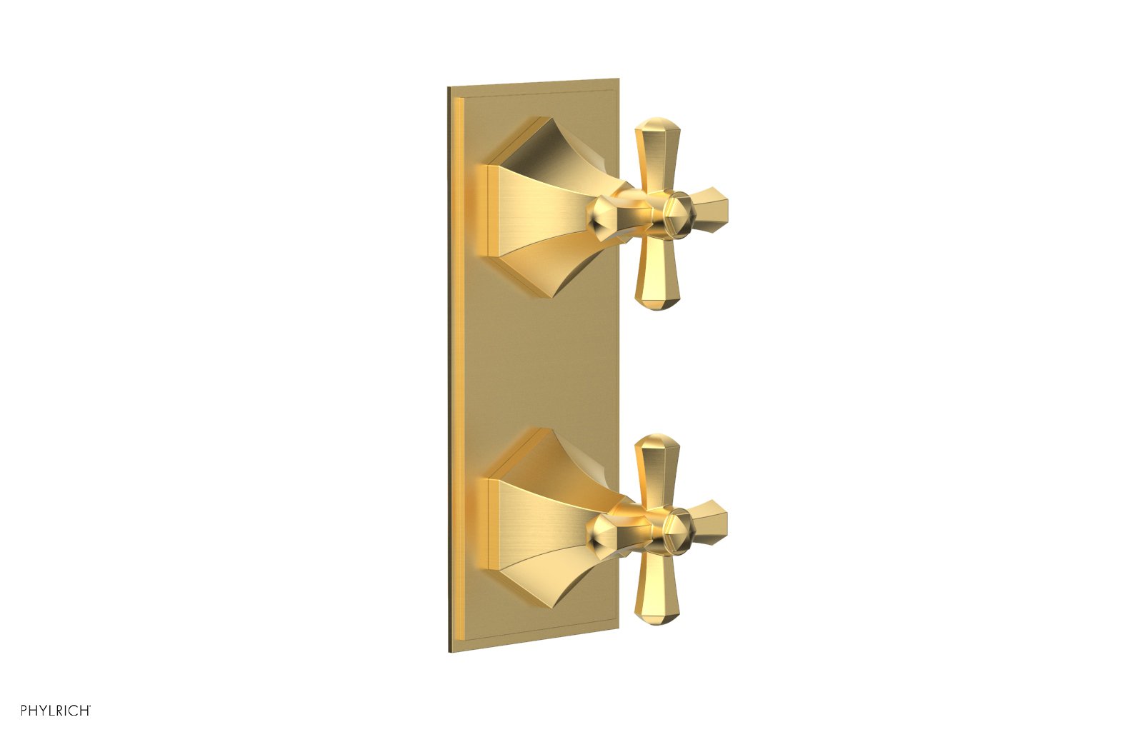 LE VERRE & LA CROSSE Thermostatic Valve with Volume Control or Diverter - Cross Handles 4-392