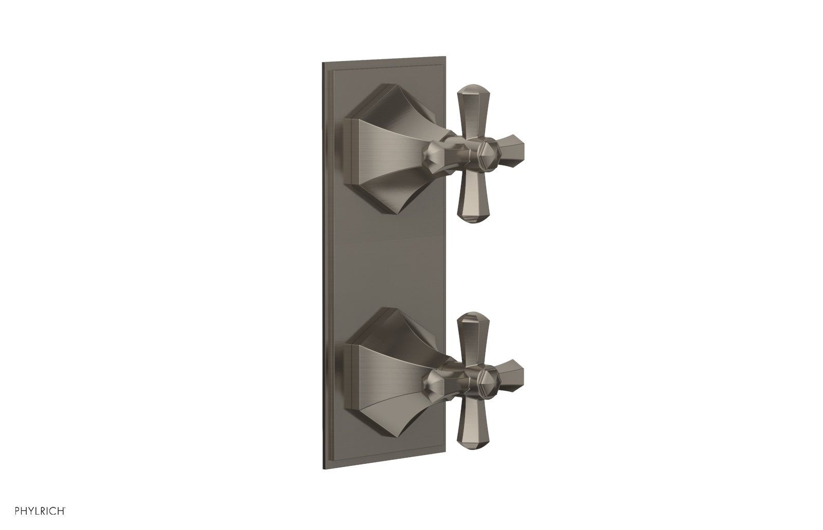 LE VERRE & LA CROSSE Thermostatic Valve with Volume Control or Diverter - Cross Handles 4-392