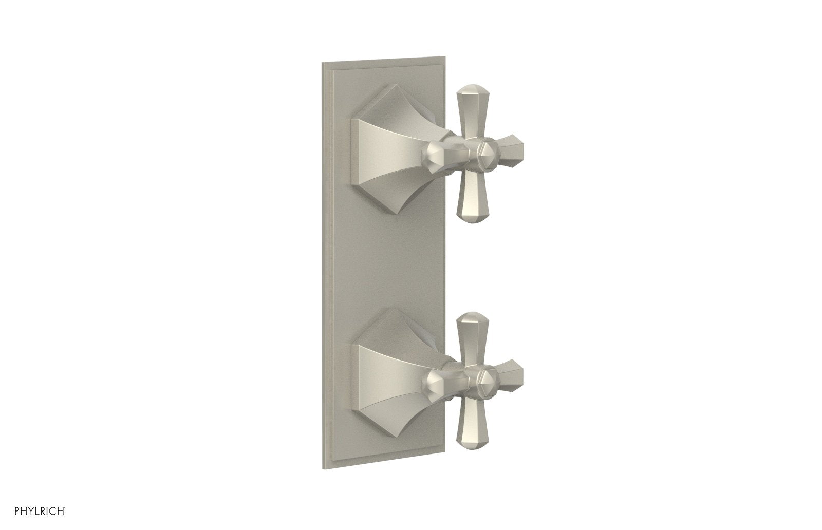 LE VERRE & LA CROSSE Thermostatic Valve with Volume Control or Diverter - Cross Handles 4-392