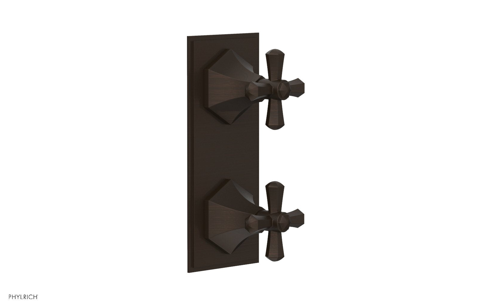 LE VERRE & LA CROSSE Thermostatic Valve with Volume Control or Diverter - Cross Handles 4-392