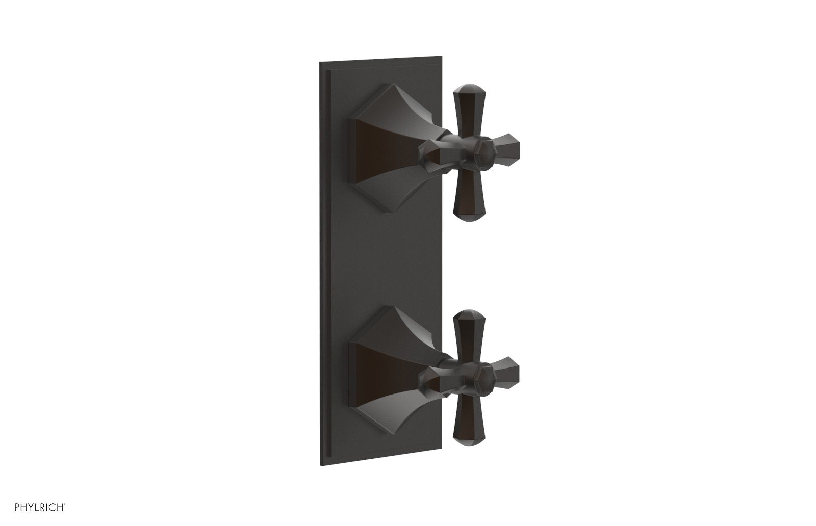 LE VERRE & LA CROSSE Thermostatic Valve with Volume Control or Diverter - Cross Handles 4-392
