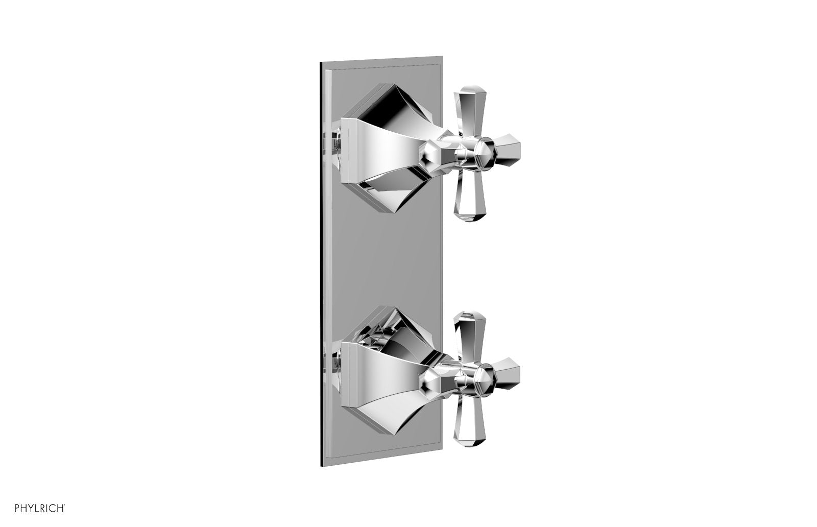 LE VERRE & LA CROSSE Thermostatic Valve with Volume Control or Diverter - Cross Handles 4-392