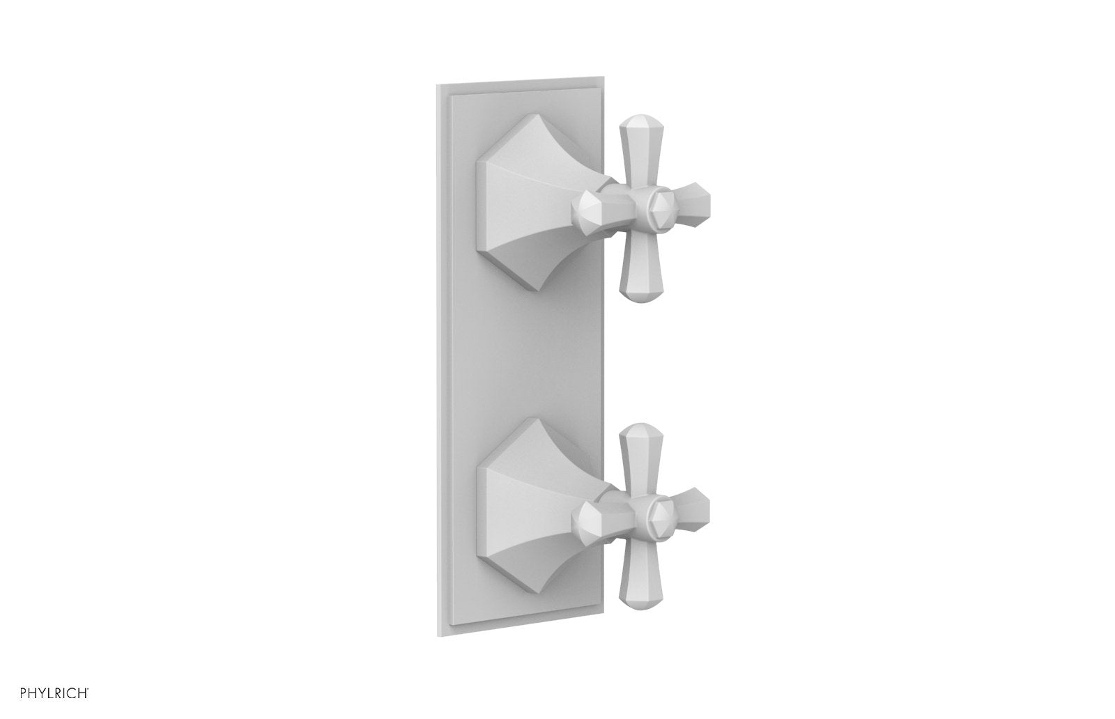 LE VERRE & LA CROSSE Thermostatic Valve with Volume Control or Diverter - Cross Handles 4-392