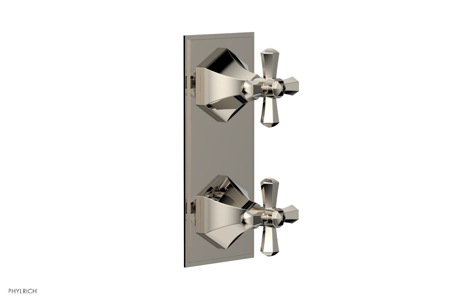 LE VERRE & LA CROSSE Thermostatic Valve with Volume Control or Diverter - Cross Handles 4-392